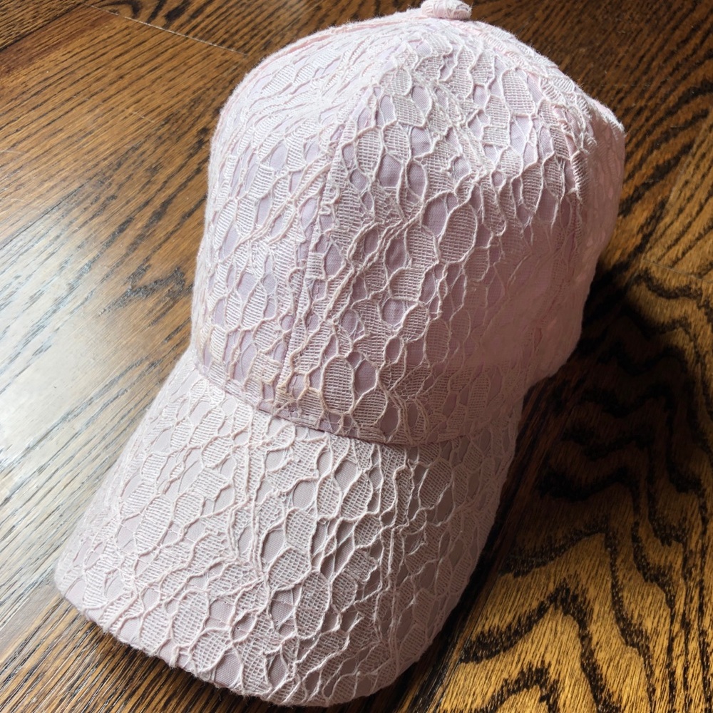 David and Young Lace Textured Baseball Hat OSFA, NWOT
